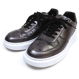 Louis Vuitton Beverly Hills Line Monogram Metallic Sneakers Brown
