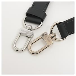 Louis Vuitton-Louis Vuitton Leather Shoulder Bag Strap Tote-Black