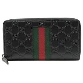 Gucci-Carteira longa de couro Guccissima Gucci-Preto