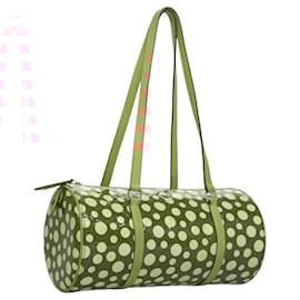 Louis Vuitton-LOUIS VUITTON Vernis Yayoi Kusama Dot infinity Papillon 30 Bag M91425 Auth EC609-Red
