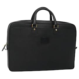 Burberry-BURBERRY Business Bag Leather Black Auth bs23443-Black