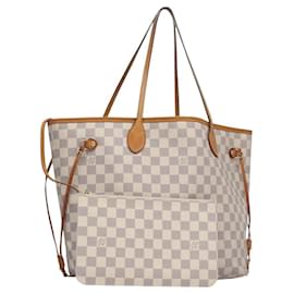 Louis Vuitton-LOUIS VUITTON Damier Azur Neverfull MM Tote Bag N41605 LV Auth BD706-Other