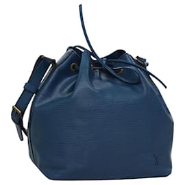 Louis Vuitton-LOUIS VUITTON Epi Petit Noe Shoulder Bag Blue M44105 LV Auth BD826-Blue