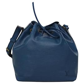 Louis Vuitton-LOUIS VUITTON Epi Petit Noe Shoulder Bag Blue M44105 LV Auth BD826-Blue