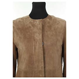 Max Mara-Cotton coat-Brown