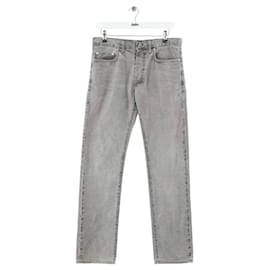 Dior Jeans slim de algodón gris Gris