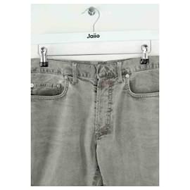 Dior-Cotton slim jeans-Grey