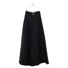 Autre Marque-Wide wool trousers-Black