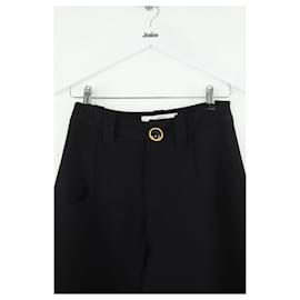 Autre Marque-Wide wool trousers-Black
