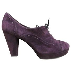 Autre Marque Botines Mine de Rien de ante violeta oscuro Morado oscuro