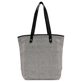 Hermès-Sac à main Hermes Tote Chennai MM-Marron,Blanc