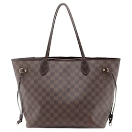 Louis Vuitton-Bolsa de Ombro Louis Vuitton Damier Neverfull MM-Marrom