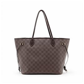 Louis Vuitton-Bolsa de Ombro Louis Vuitton Damier Neverfull MM-Marrom