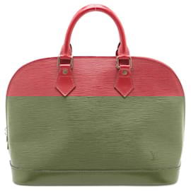Louis Vuitton-Louis Vuitton Epi Alma Handbag in Castilian Red-Red