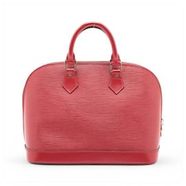 Louis Vuitton-Louis Vuitton Epi Alma Handbag in Castilian Red-Red