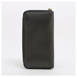 Bulgari-Bvlgari Collezione Weekend Leather Long Wallet-Black