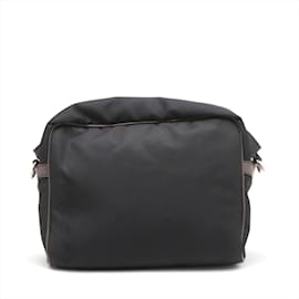 Fendi-Fendi Zucca Leather Nylon Shoulder Tote Bag-Brown,Black