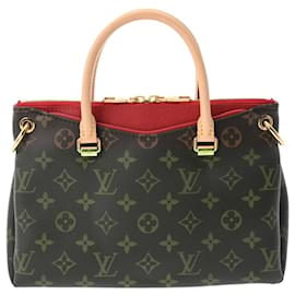 Louis Vuitton-Louis Vuitton Monogram Pallas BB Handbag-Brown,Fuschia