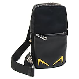 Fendi-Fendi Body Bag Bugs Monster Eyes-Black