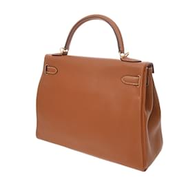 Hermès-Hermes Kelly 32 Swift Handbag-Brown