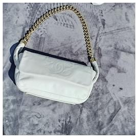 Chanel-Chanel Vintage White Bag-White