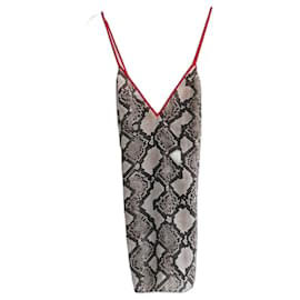 Altuzarra Python Print Silk Cami Vest Top Brown