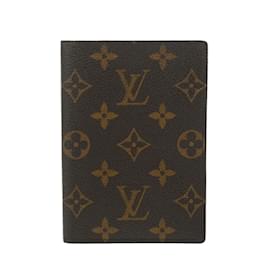 Louis Vuitton-Louis Vuitton Monogram Passport Cover-Brown