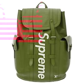 Louis Vuitton-Louis Vuitton Epi Christopher PM Supreme Collaboration Backpack-Red