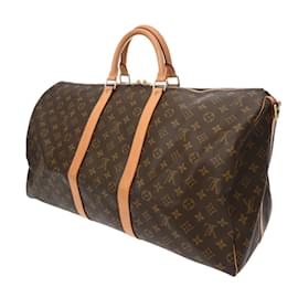 Louis Vuitton-Louis Vuitton Monogram Keepall Bandouliere 55-Brown