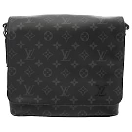 Louis Vuitton-Louis Vuitton Monogram Eclipse District PM NM Shoulder Bag-Brown,Black