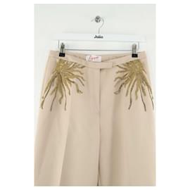 Autre Marque-Straight wool trousers-Beige