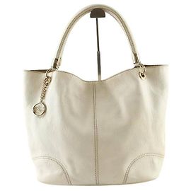 Lancel Bolsa Tote French Flair em couro Branco