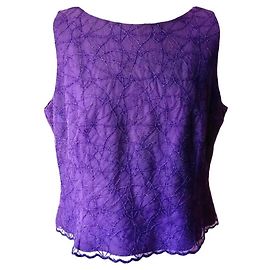 Autre Marque Top roxo com pedrarias Outro