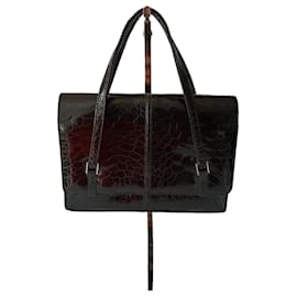 Autre Marque-Bolso de Mano Vintage Negro-Black