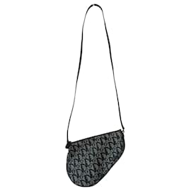 Dior-Bolso de Hombro Saddle-Blue
