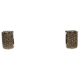 Autre Marque Pendientes de Oro Blanco con Diamantes Otro