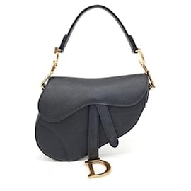 Dior-Christian Dior Mini Saddle Bag-Black