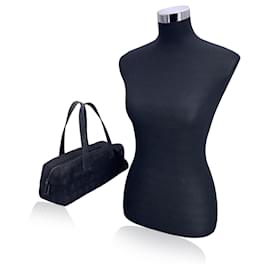 Chanel-Black Nylon Travel Line Bassotto Top Handle Bag-Black
