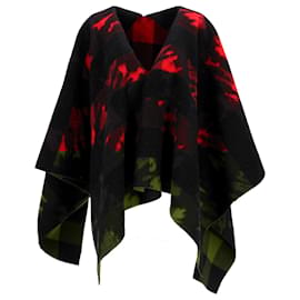 Dsquared2-Dsquared2 Reversible Poncho in Red Wool-Other