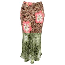 Autre Marque- Rixo Jazzy Printed Midi Skirt in Multicolor Silk-Multiple colors