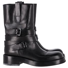 Ann Demeulemeester Julian A. Ankle Boots in Black Leather Black