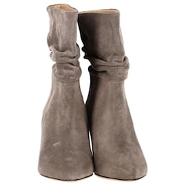 Iro- Iro Theke Ankle Boots in Grey Suede-Grey
