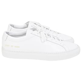 Autre Marque-Common Projects Achilles Low-Top Sneakers in White Leather-White,Cream