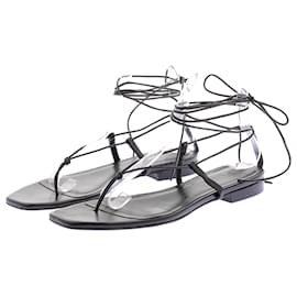 Autre Marque-NON SIGNE / UNSIGNED Sandals T.EU 39 Leather-Black