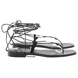 Autre Marque-NON SIGNE / UNSIGNED Sandals T.EU 39 Leather-Black
