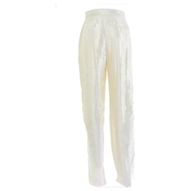 Giorgio Armani-GIORGIO ARMANI Trousers T.IT 40 Viscose-White