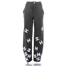 Chanel-CHANEL Trousers T.FR 34 Cashmere-Grey