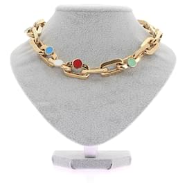 Autre Marque-LOUIS VUITTON X YAYOI KUSAMA Necklaces T.  Gold plated-Golden