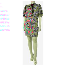 Gucci-Long-sleeved floral button-up dress - size UK 8-Other