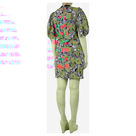 Gucci-Long-sleeved floral button-up dress - size UK 8-Other
